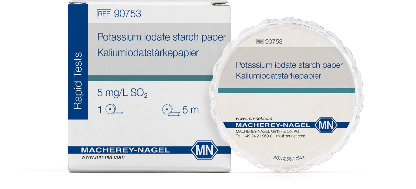 Potassium iodate starch paper test paper reel of 5 m length, 7 mm wide minimum order quantity: 5 pieces