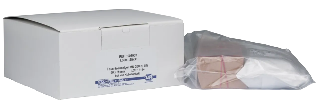 Moisture indicator MN 260 N contains no Cobalt humidity 8 % r.h. size: 60 x 35 mm pack of 1000