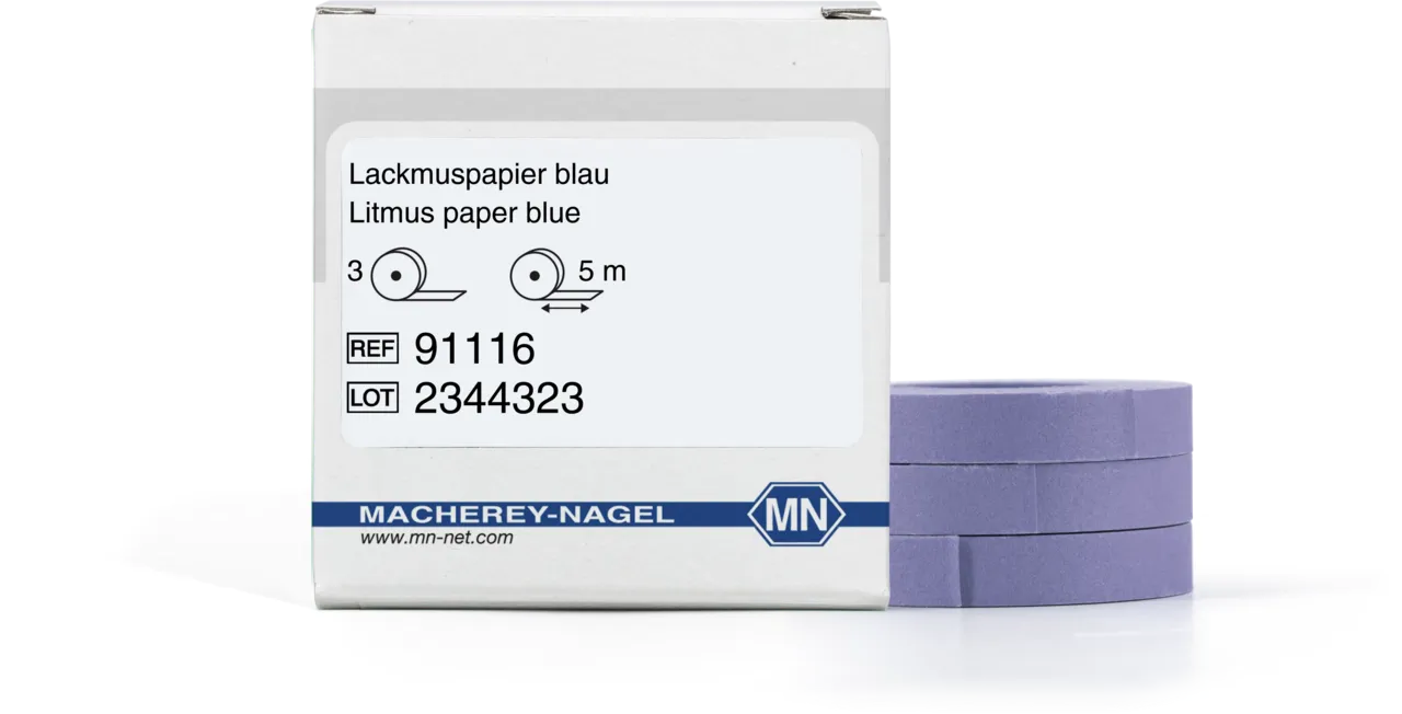 Litmus paper blue refill pack with 3 reels minimum order quantity: 2 pcs.