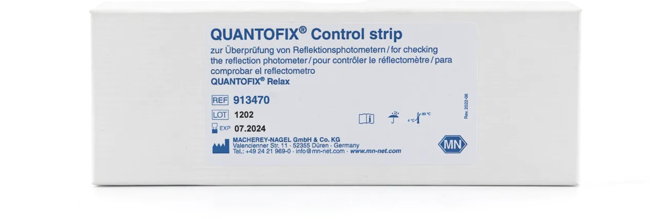 QUANTOFIX Relax Control Strip Colour strip for control of QUANTOFIX Relax instruments pack of 1 strip