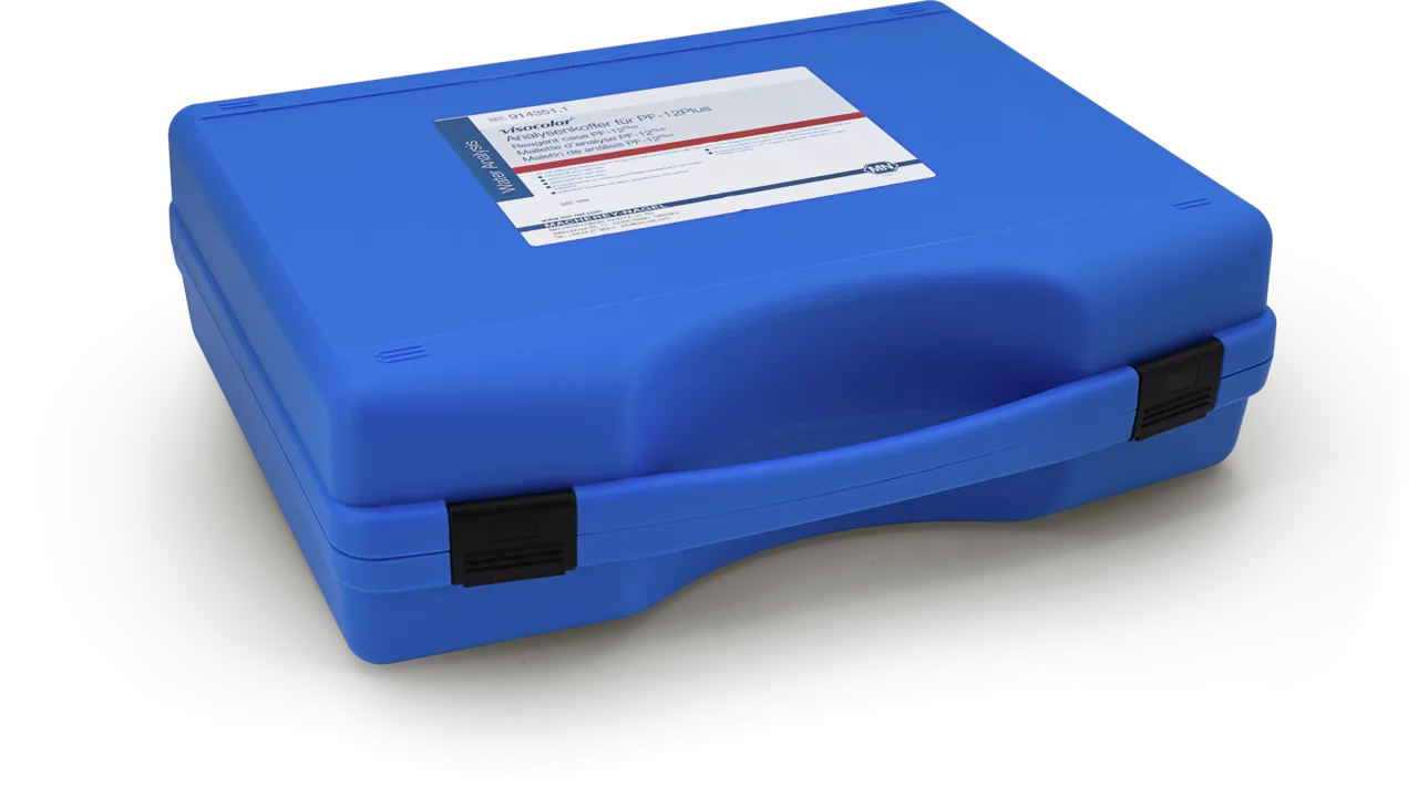 VISOCOLOR reagent case without photometer PF-12 Plus for individual combination of VISOCOLOR test kits, pH-Fix, QUANTOFIX, VISOCOLOR HE test kits, special and universal indicator paper, test papers, test papers