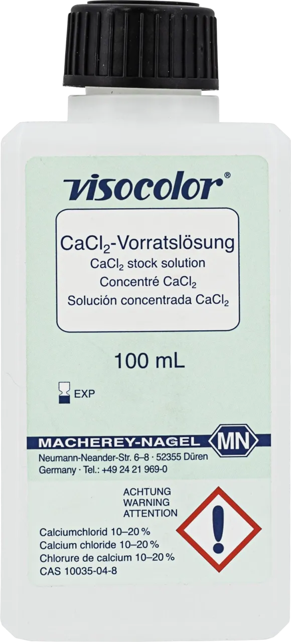 VISOCOLOR Reagent case for soil analysis CaCl2-refill pack of 3x100 mL