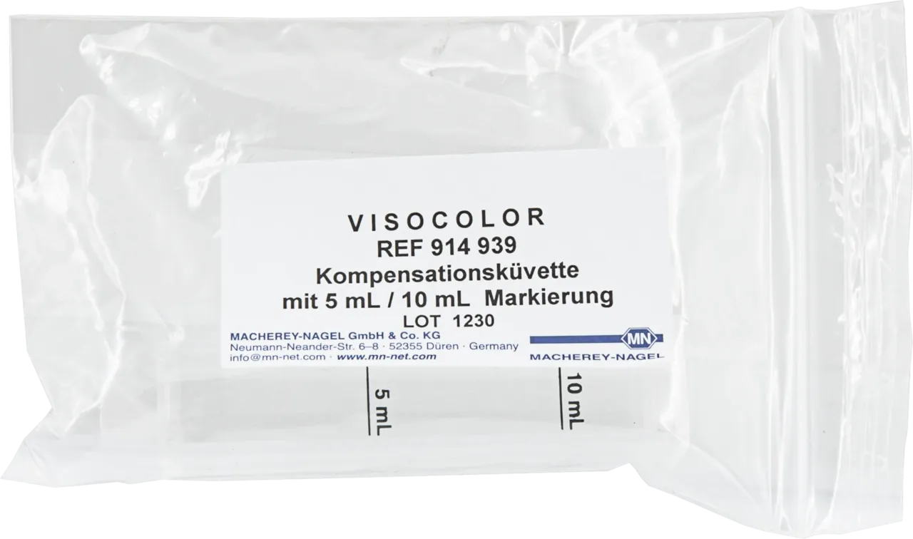 VISOCOLOR Compensation cell with 5 ml/10 ml marking