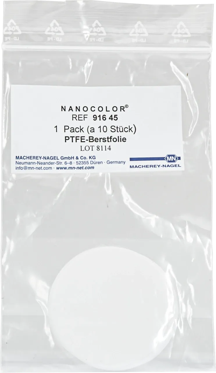 NANOCOLOR PTFE safety diaphragms pack of 10