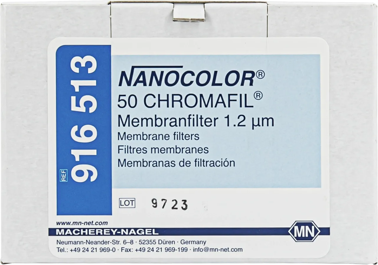 CHROMAFIL Membrane filters 1.2 µm for NANOCOLOR membrane fitration kit refill pack of 50