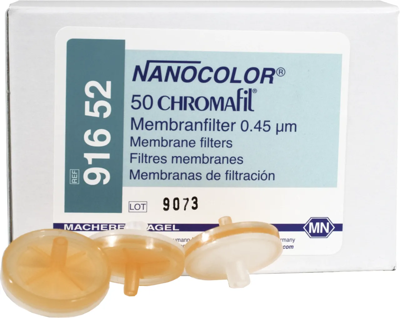 CHROMAFIL Membrane filters 0.45 µm for NANOCOLOR membrane filtration kit refill pack of 50