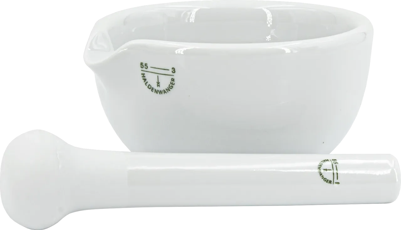 NANOCOLOR Porcelain mortar 90 mm diameter with pestle