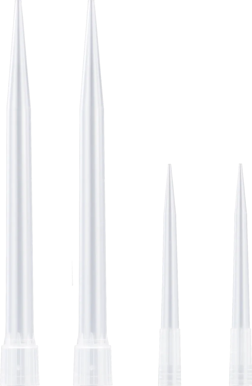 NANOCOLOR Plastic tips transparent for 5-200 µL piston pipettes pack of 100