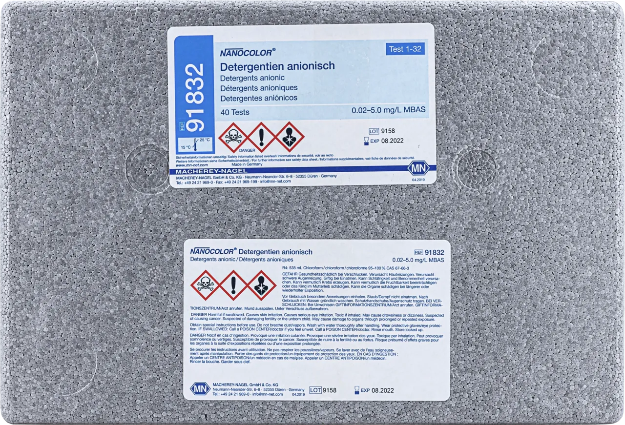 NANOCOLOR Detergents anionic Standard test