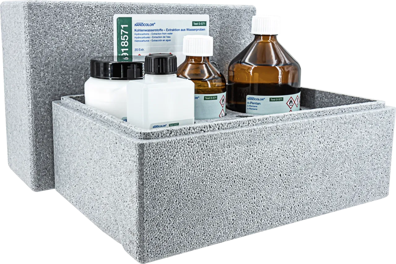 NANOCOLOR hydrocarbons Reagent set for extraction HC from water pack of 20 sample preparations consisting