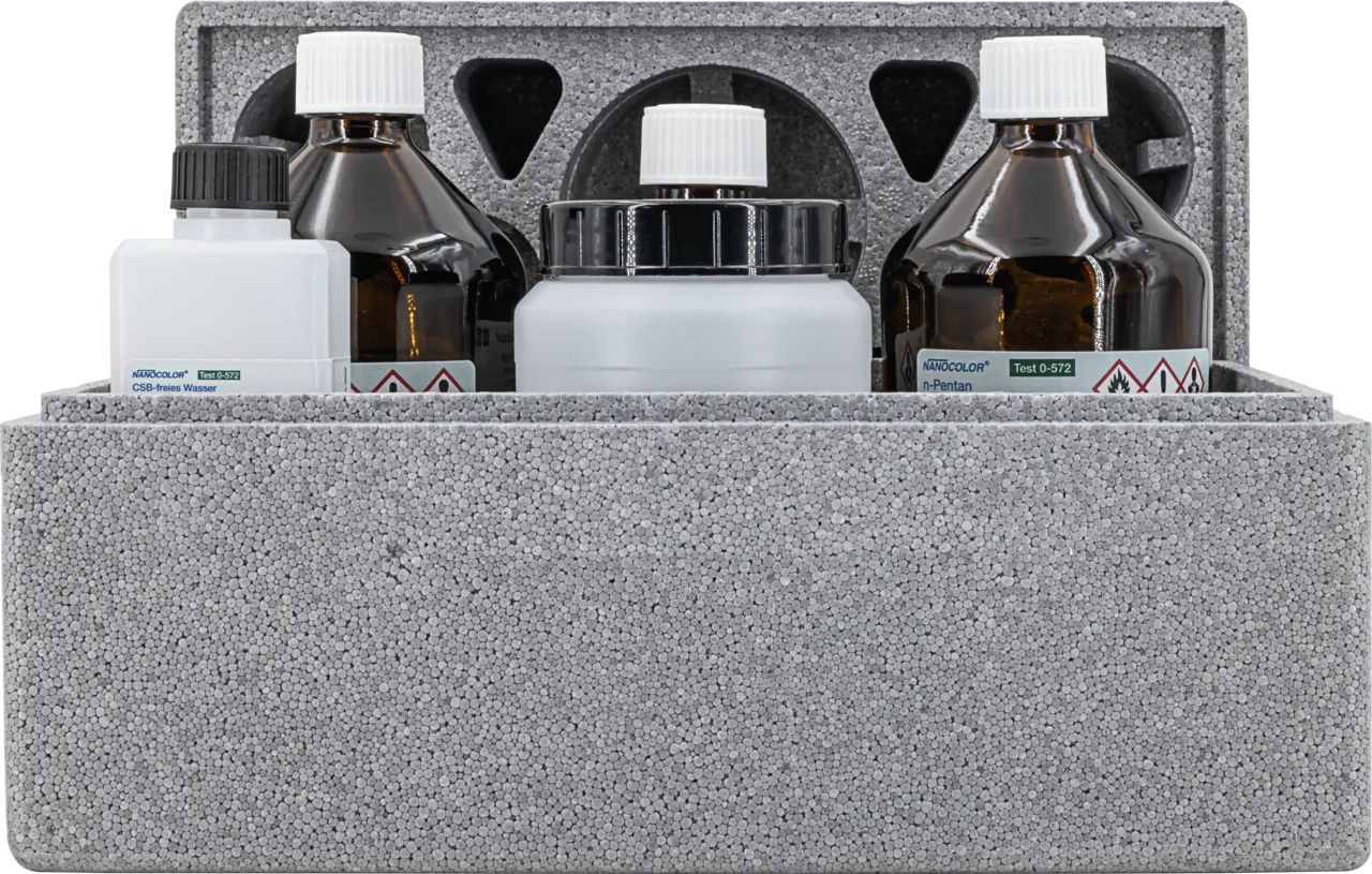 NANOCOLOR hydrocarbons Reagent set for extraction HC from soil pack of 20 sample preparations consisting