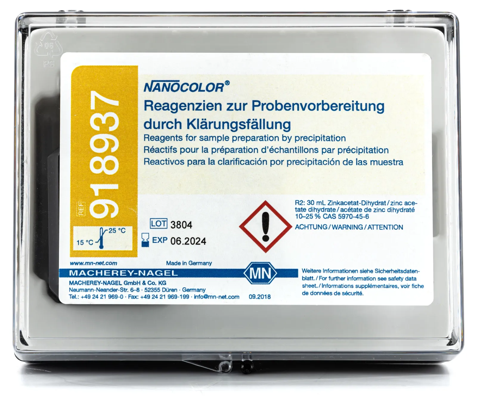 NANOCOLOR reagent for sample preparation by precipitation pack of 2 x 30 ml, sufficient for 30 tests