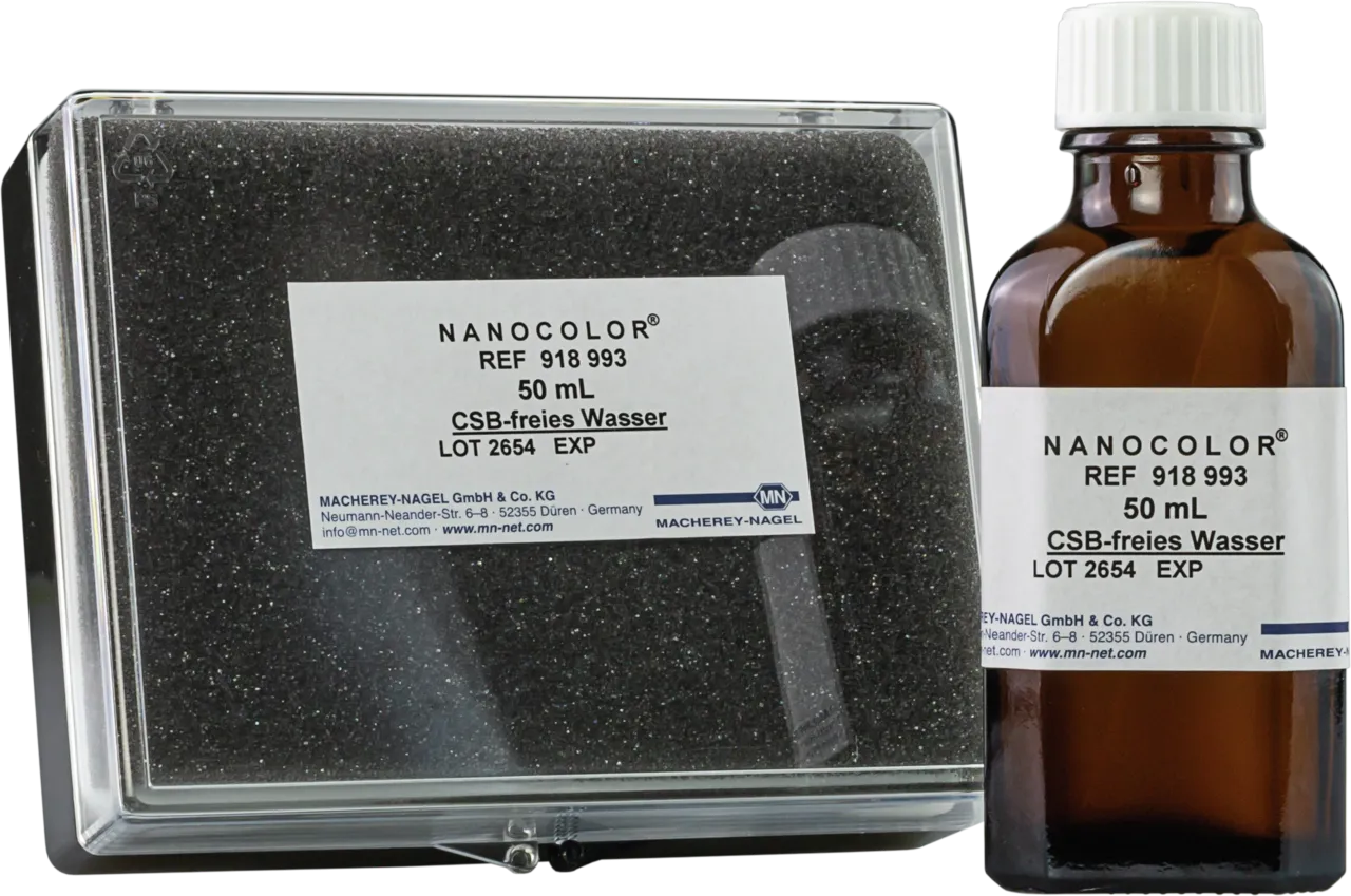 NANOCOLOR COD-free water pack of 50 mL, glass bottle