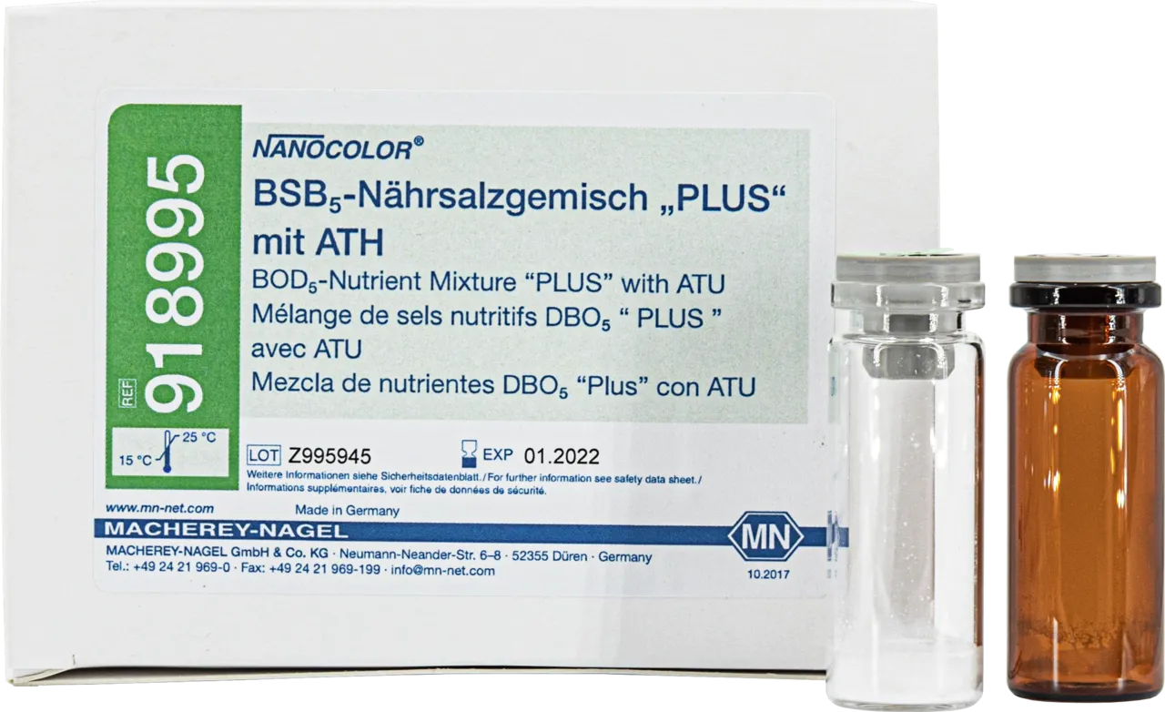 NANOCOLOR Nutrient mixture PLUS with NATH, for BOD5 determination pack with 20 vials