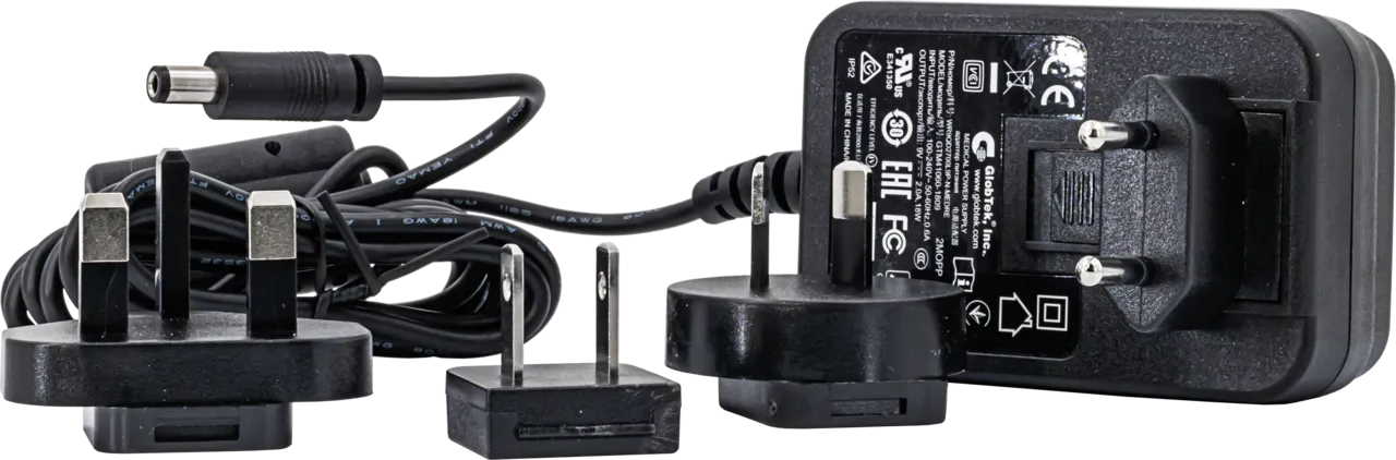 Mains adaptor (100-240 V~ to 9 V= /1.5 A) for photometer NANOCOLOR 500 D/ 400 D/ 350 D/ 300 D/ 250 D/ PT-3/ PF-11 and FP-100