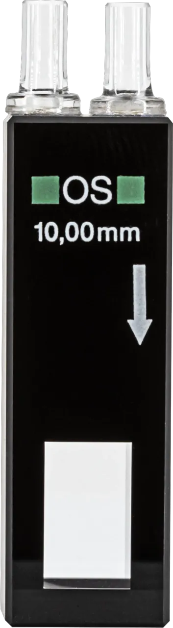 NANOCOLOR flow cell for spectrophotometer NANOCOLOR UV/VIS optical glass, optical path: 10 mm centre high: 15 mm