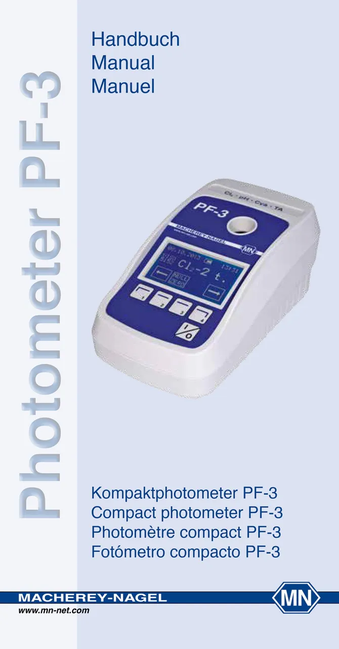 Compact Photometer PF-3 Manual