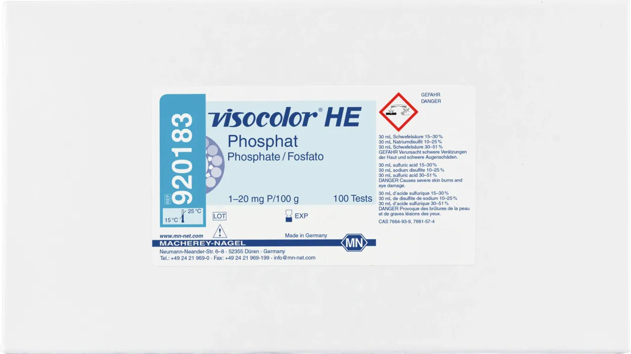 VISOCOLOR HE Phosphorus in soil Refill pack for reagent case
