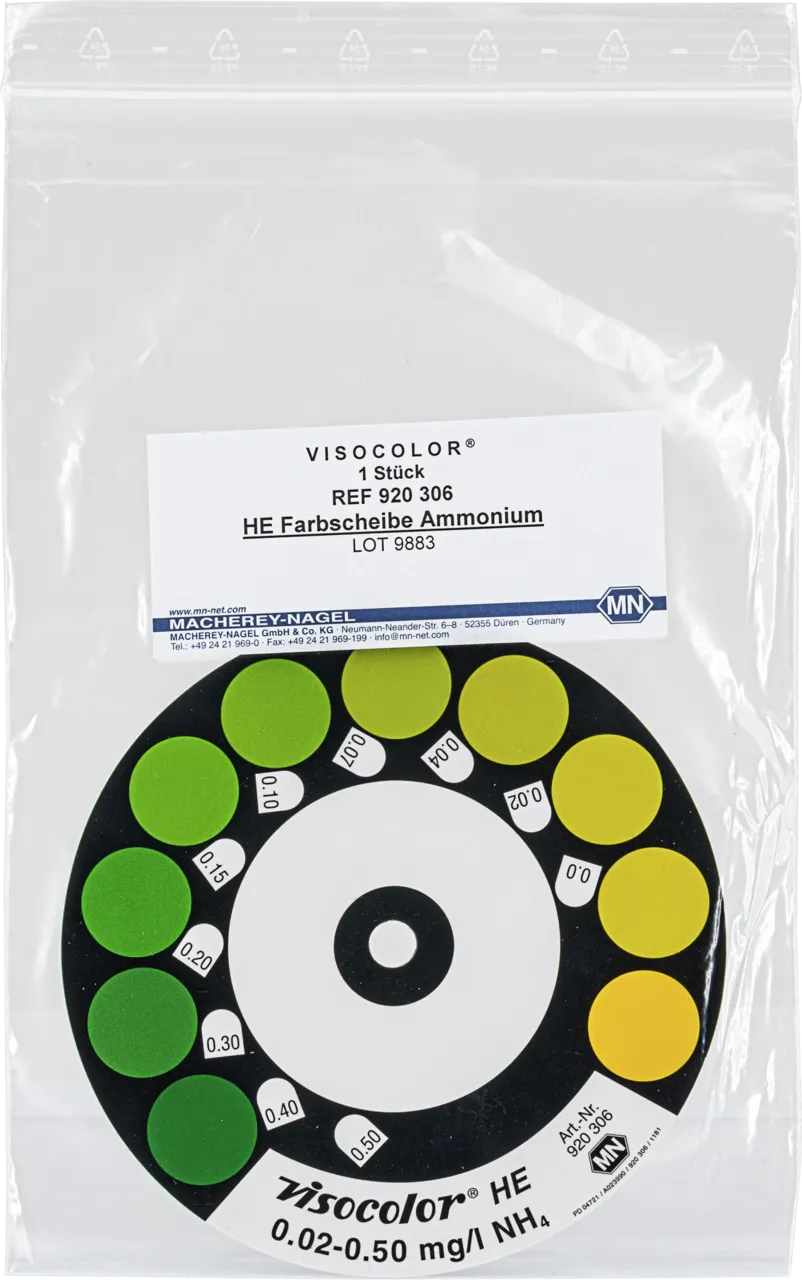 VISOCOLOR HE Colour comparison disk Ammonium suitable for Cat. No. 920006