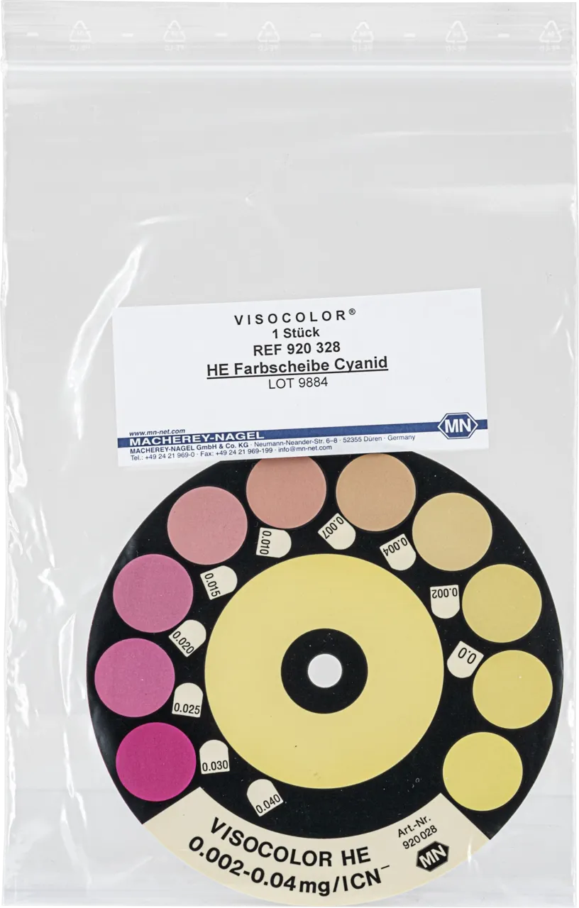 VISOCOLOR HE Colour comparison disk Cyanide suitable for cat. no. 920028