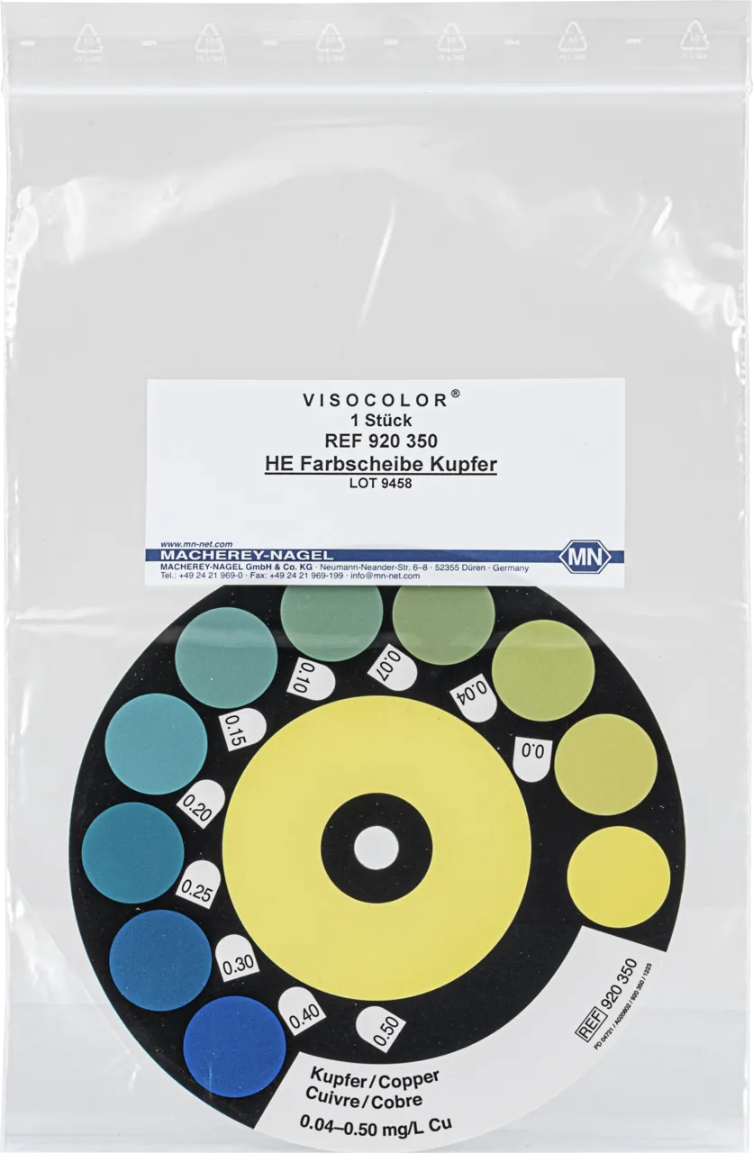 VISOCOLOR HE Colour comparison disk Copper suitable for cat. no. 920050