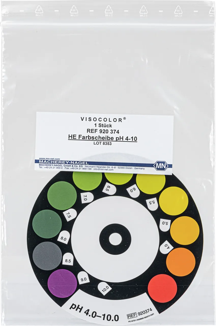VISOCOLOR HE Colour comparison disk pH 4-10 suitable for cat. no. 920074