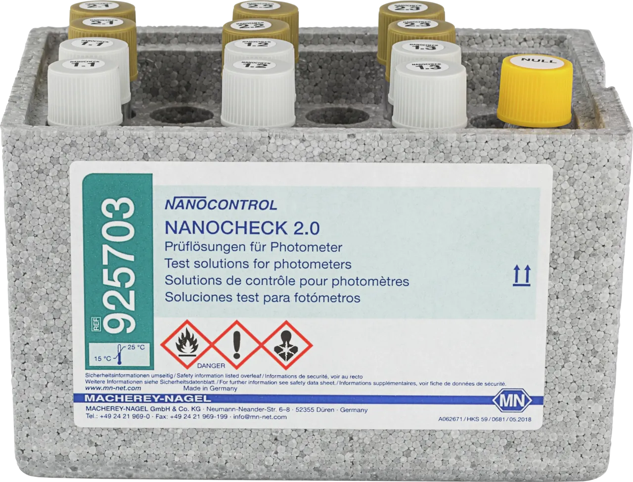 NANOCONTROL NANOCHECK 2.0 test standards to check the photometric accuracy