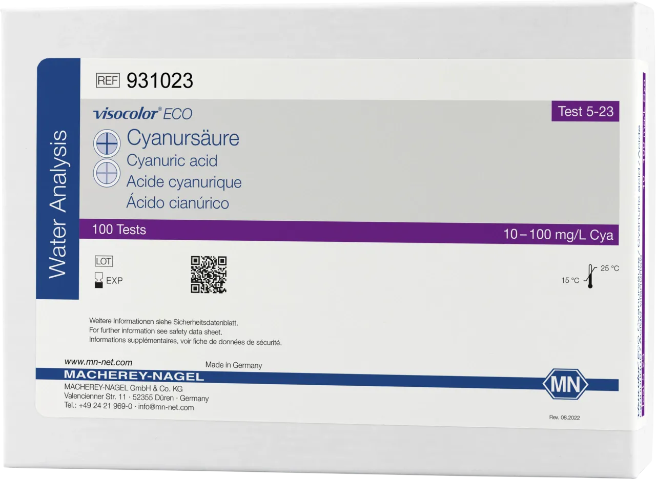 VISOCOLOR ECO Cyanuric acid turbidity test kit measuring range: 10-100 mg/L Cya sufficient for 100 determinations