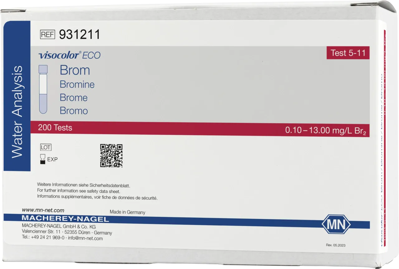 VISOCOLOR ECO Bromine reagent set for photometric determination measuring range: 0.10-13.00 mg/L Br2 sufficient for 200 determinations