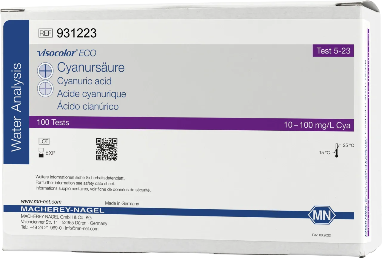 VISOCOLOR ECO Cyanuric acid turbidity test kit - refill pack - measuring range: 10-100 mg/L Cya sufficient for 100 determinations