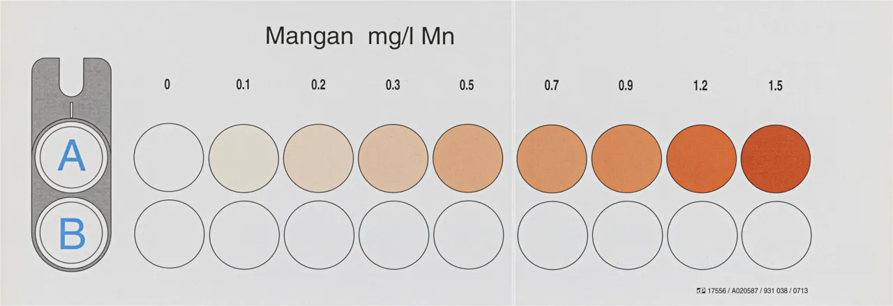 VISOCOLOR ECO Manganese Colour card suitable for Cat.-No. 93103