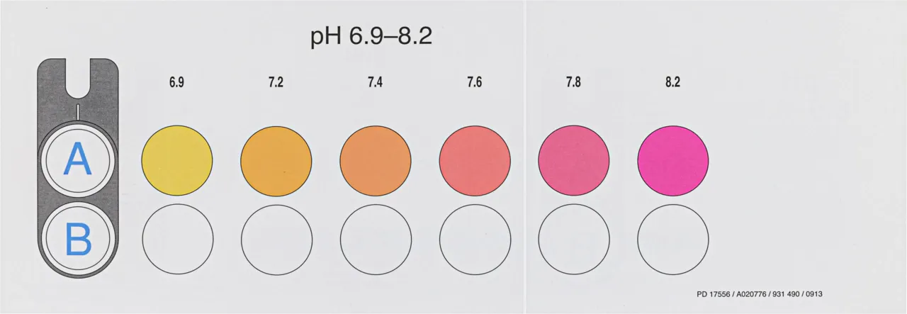 VISOCOLOR ECO Color comparison disk pH 6.9 - 8.2 for REF: 931090