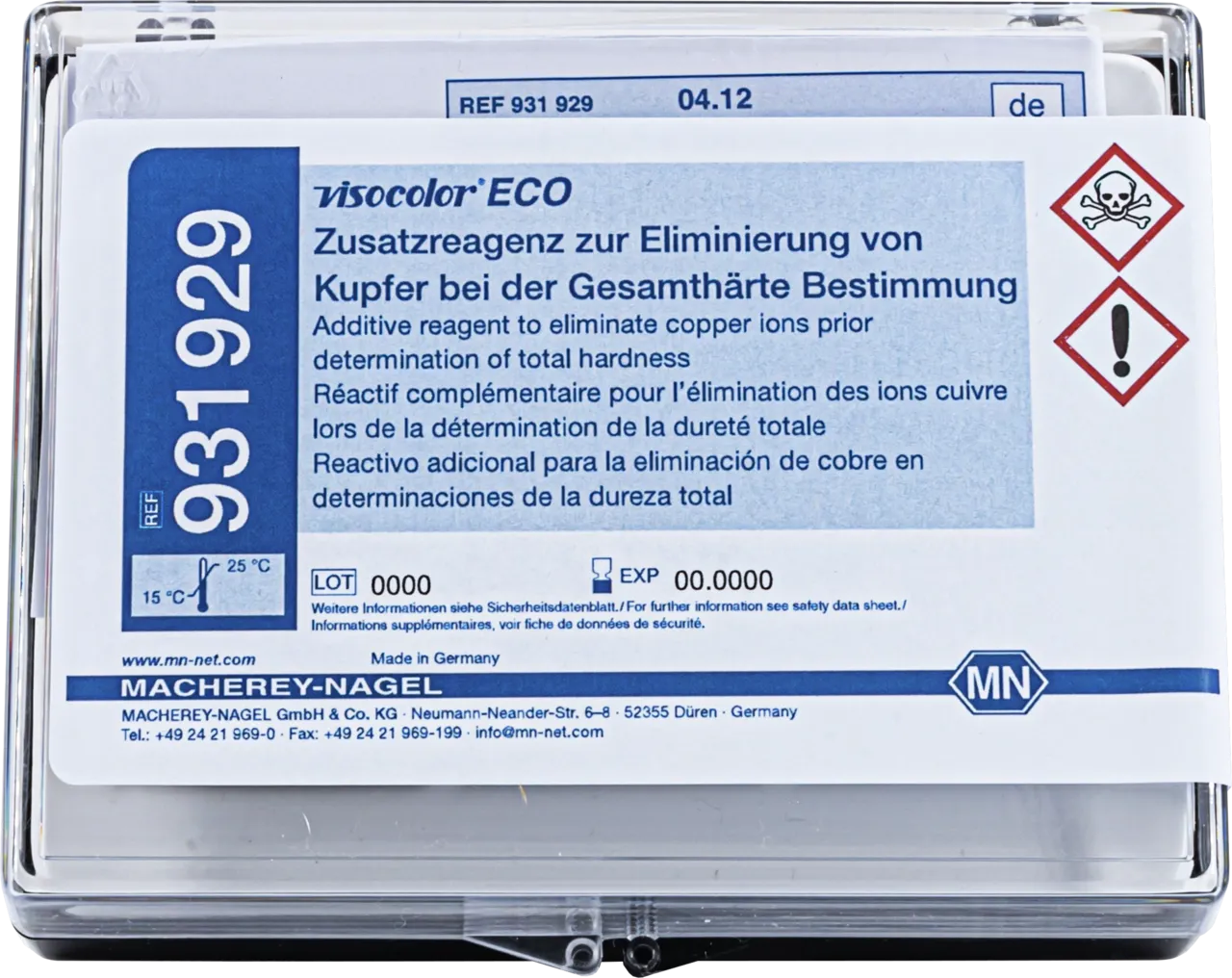 VISOCOLOR ECO Additive Reagent Z-1 to eliminate copper ions during determination of total hardness pack of 30 mL