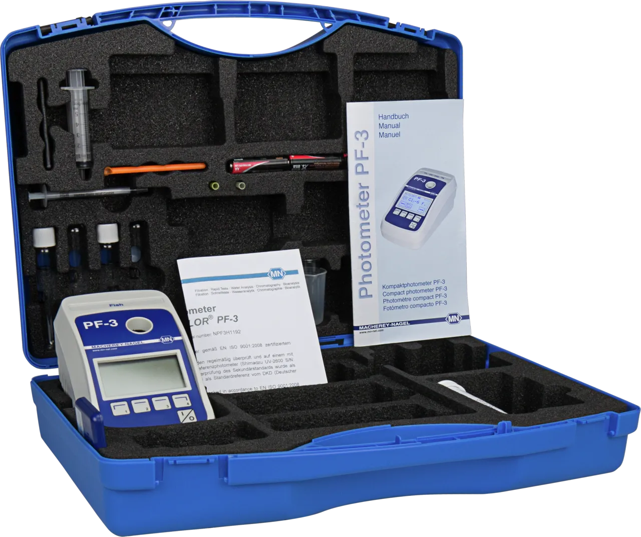 Compact photometer PF-3 Fish, without reagents for evaluation of VISOCOLOR ECO tests and NANOCOLOR tube tests