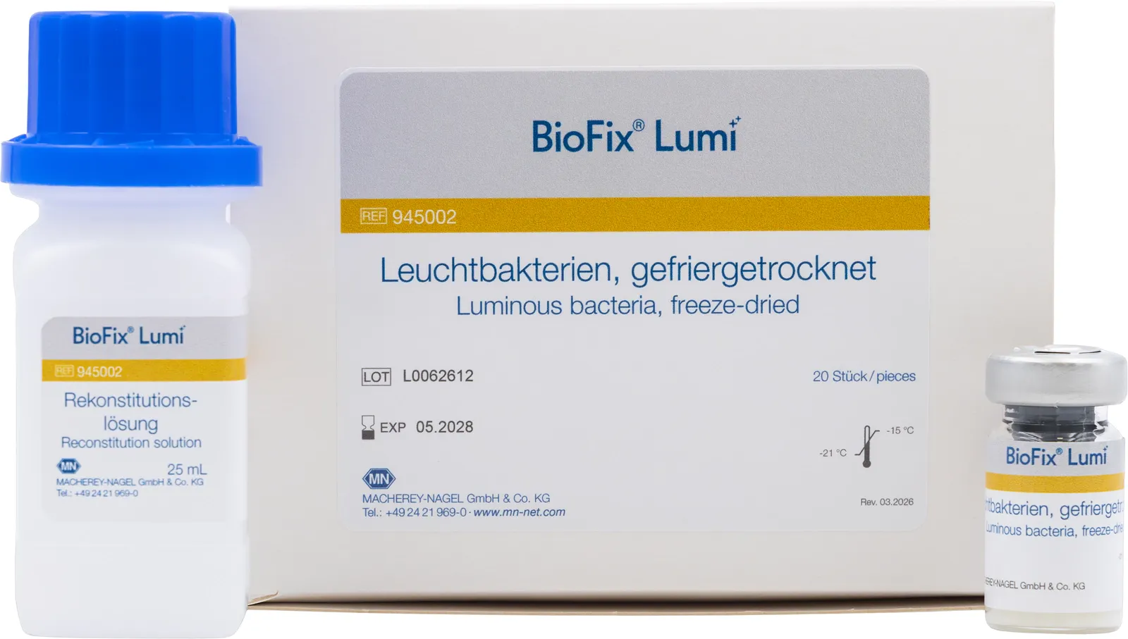 BioFix Lumi luminous bacteria, 20x1ml, for up to 2000 toxicity determinations