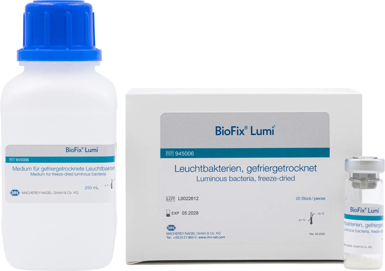 BioFix Lumi luminous bacteria, 20 vials, for up to 400 toxicity determinations