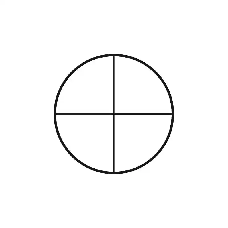 Motic Micrometer scale plate eyepiece reticule crosshairs (25mm diameter)