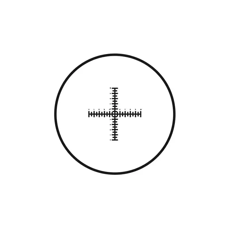 Motic , eyepiece reticule crosshairs with dual scale (10mm in 100 parts), (25mm diameter)