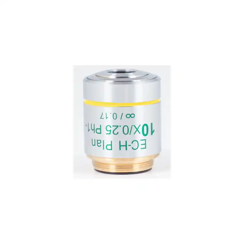 Motic Objective 10X / 0.25, wd 17.4mm, CCIS, EC-H PLPH, e-plan, neg. phase, infinity, S (BA410E, BA310)