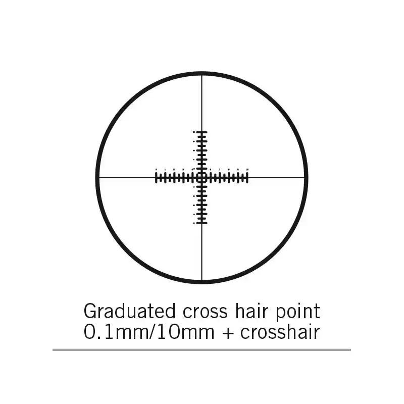 Motic Micrometer scale plate Double reticule microscope eyepiece, 100/10mm, crosshair, Ø25mm ( for SMZ-161)