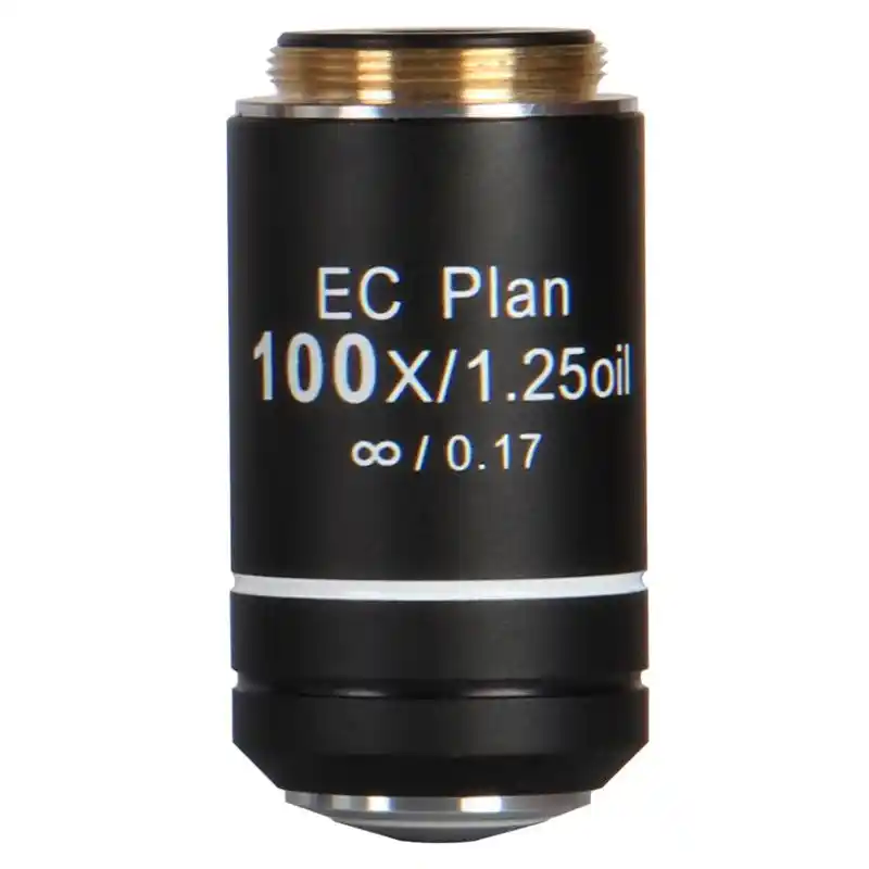 Motic Objective EC PL, CCIS, plan, achro, 100x/1.2, S, Oil w.d. 0.15mm
