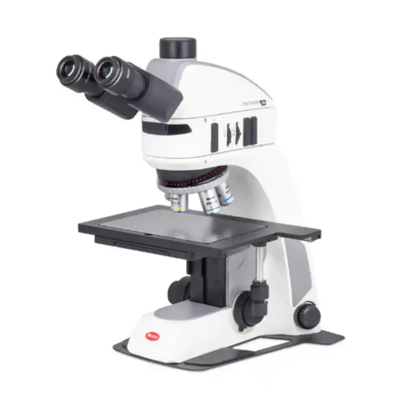 Motic Microscope Panthera TEC MAT BD-T trino; infinity, plan, 50x-500x, 10x/22mm; Al/Dl, LED, 3W