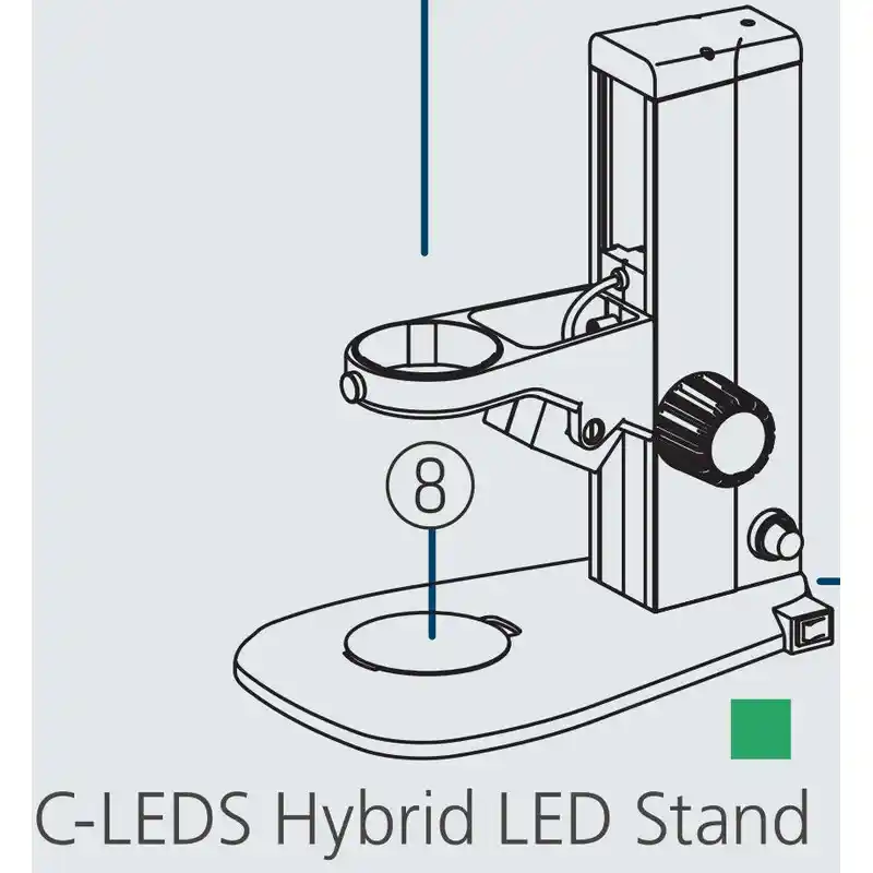 Nikon Fixed arm stand C-LEDS, floor LED, incident and transmitted light