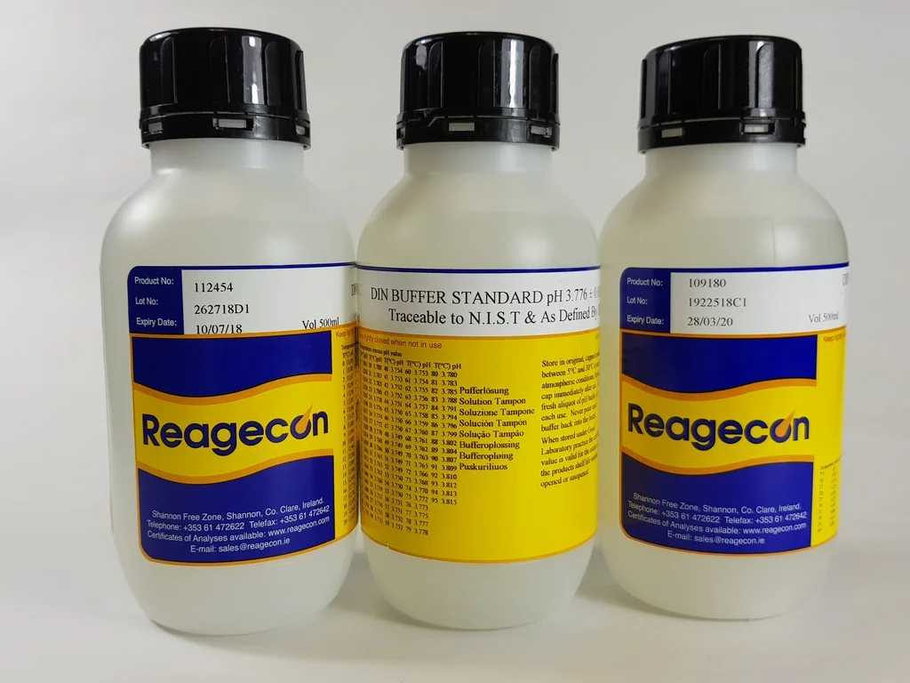 Reagecon pH 3.776 DIN 19266 Buffer Solution at 25°C