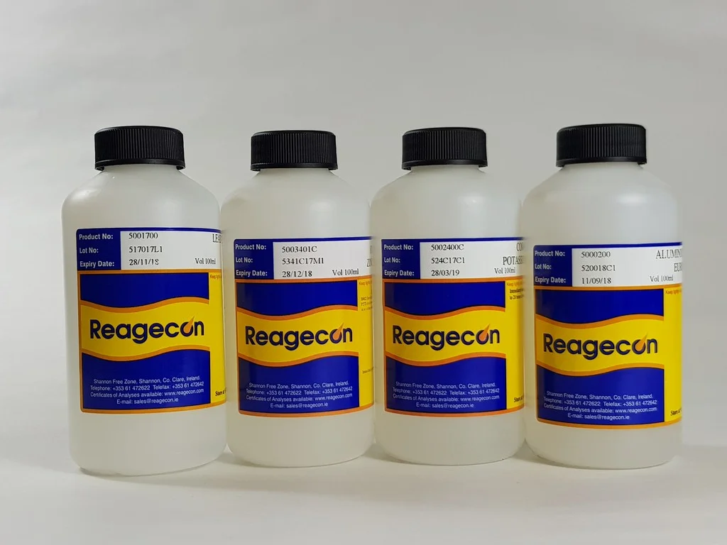 Reagecon Concentrate to make Calcium (Ca) 400ppm Standard Solution according to European Pharmacopoeia (EP) Chapter 4 (4.1.2) Limit Test