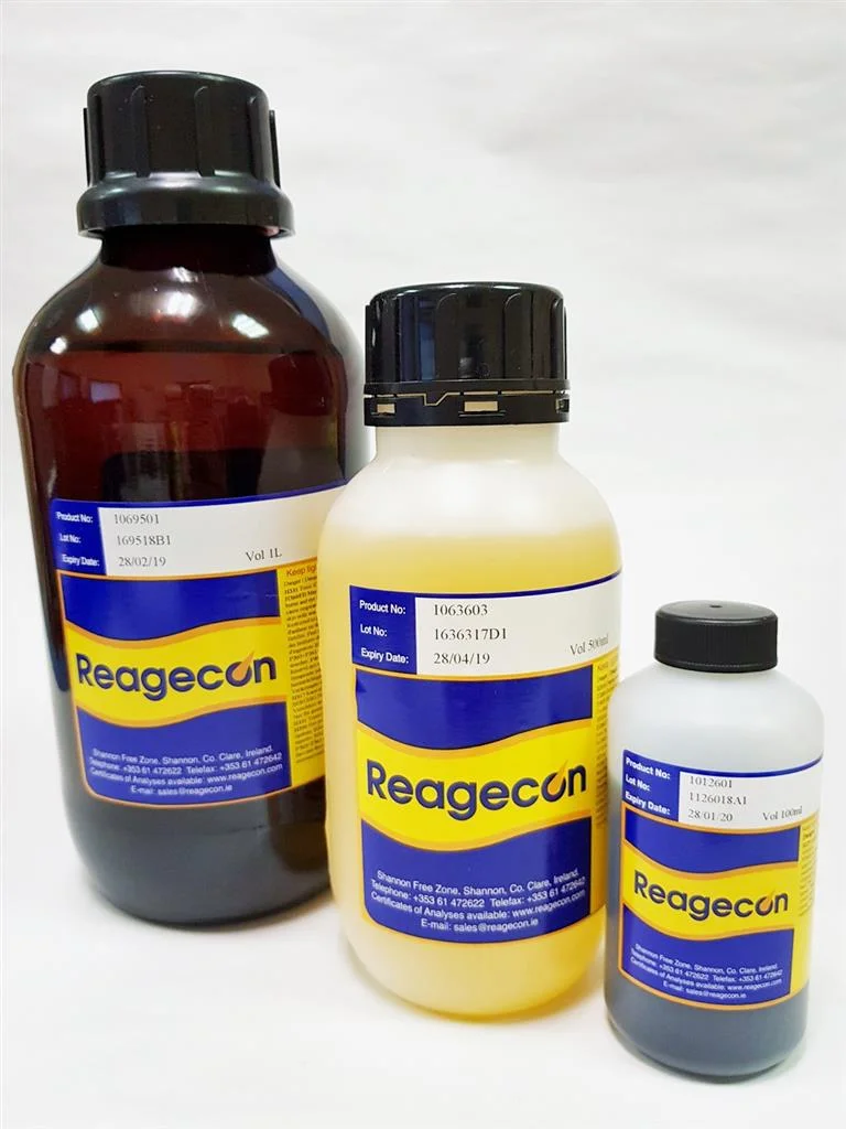 Reagecon Arsenic (As) Concentrate 100ppm to make Arsenic Solution 1ppm according to Chinese Pharmacopoeia (ChP)
