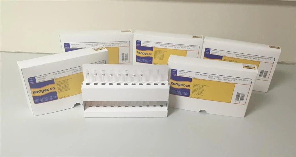 Reagecon R1 to R7 Colour Reference Set according to European Pharmacopoeia (EP)