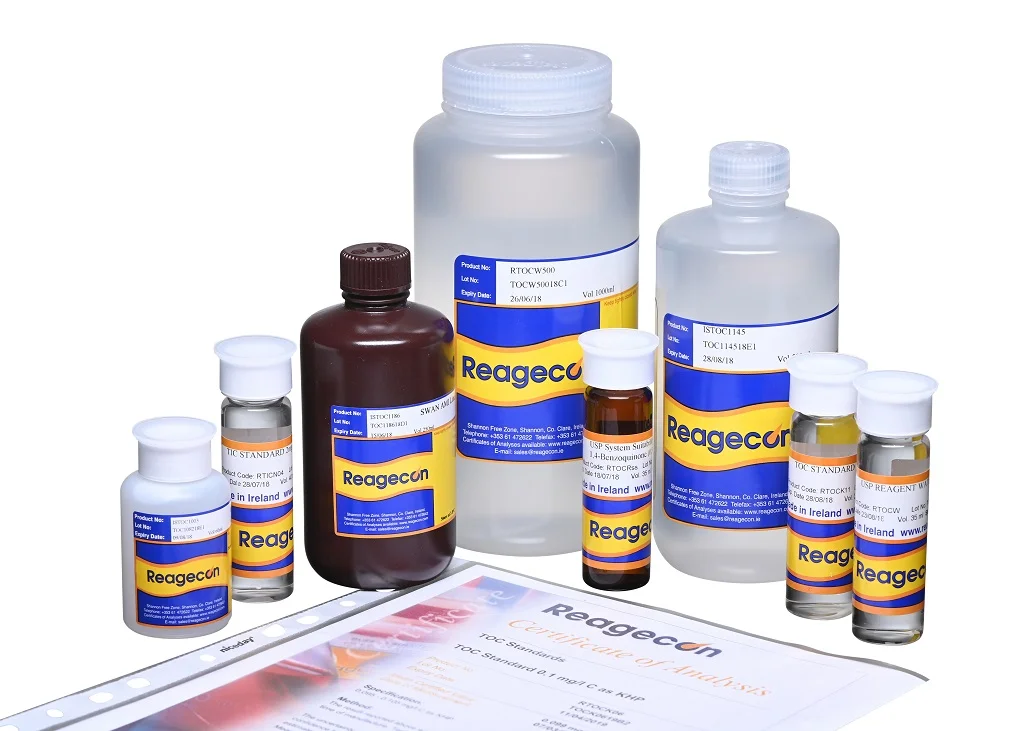 Reagecon 0.5 mg/L C from USP 1,4-Benzoquinone Total Organic Carbon (TOC) Standard for Anatel A643 Analyser