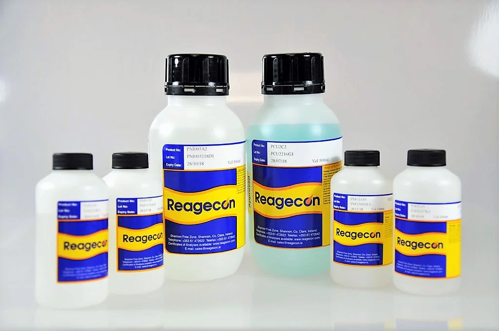 Reagecon Iron Standard for ICP, ICP-MS 10 µg/mL (10 ppm) in 2-5% Nitric Acid (HNO₃)
