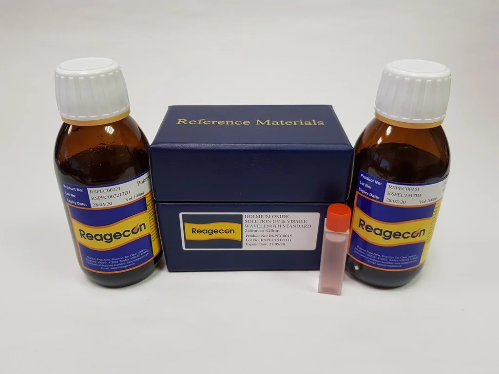 Reagecon Spectrophotometry Didymium UV and Visible Wavelength Standard 298nm to 865nm